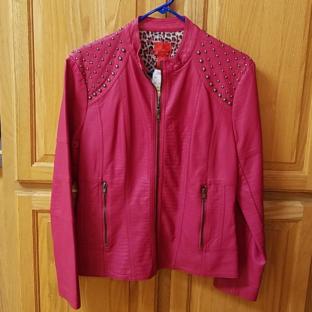 V Cristina Leather Jacket